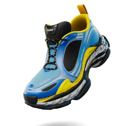 Fortnite Item Shop Balenciaga Triple S.2 'Blue/White/Yellow'